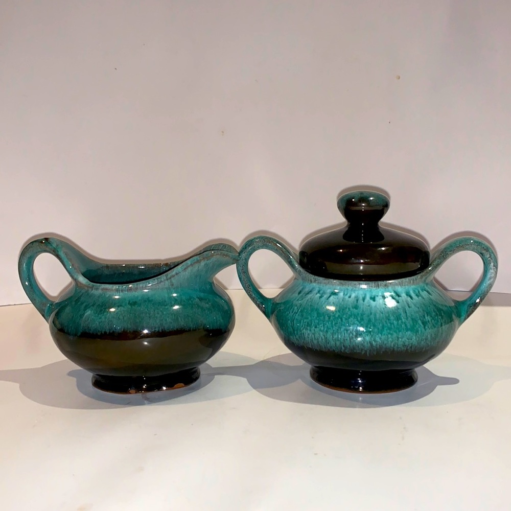 Blue Mountain Evangeline Cream and Sugar Canada Pottery